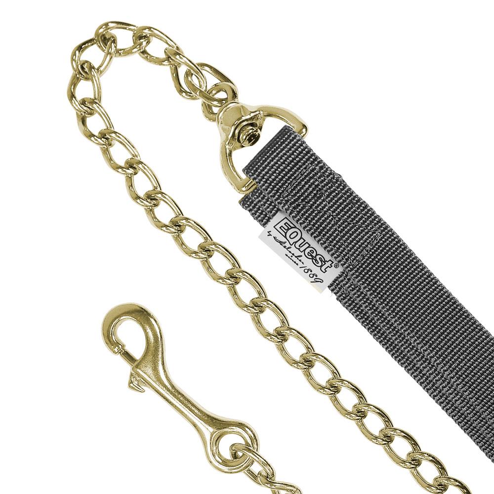 EQUEST Führzügel Gurt | 50er Kette | Messing Finish