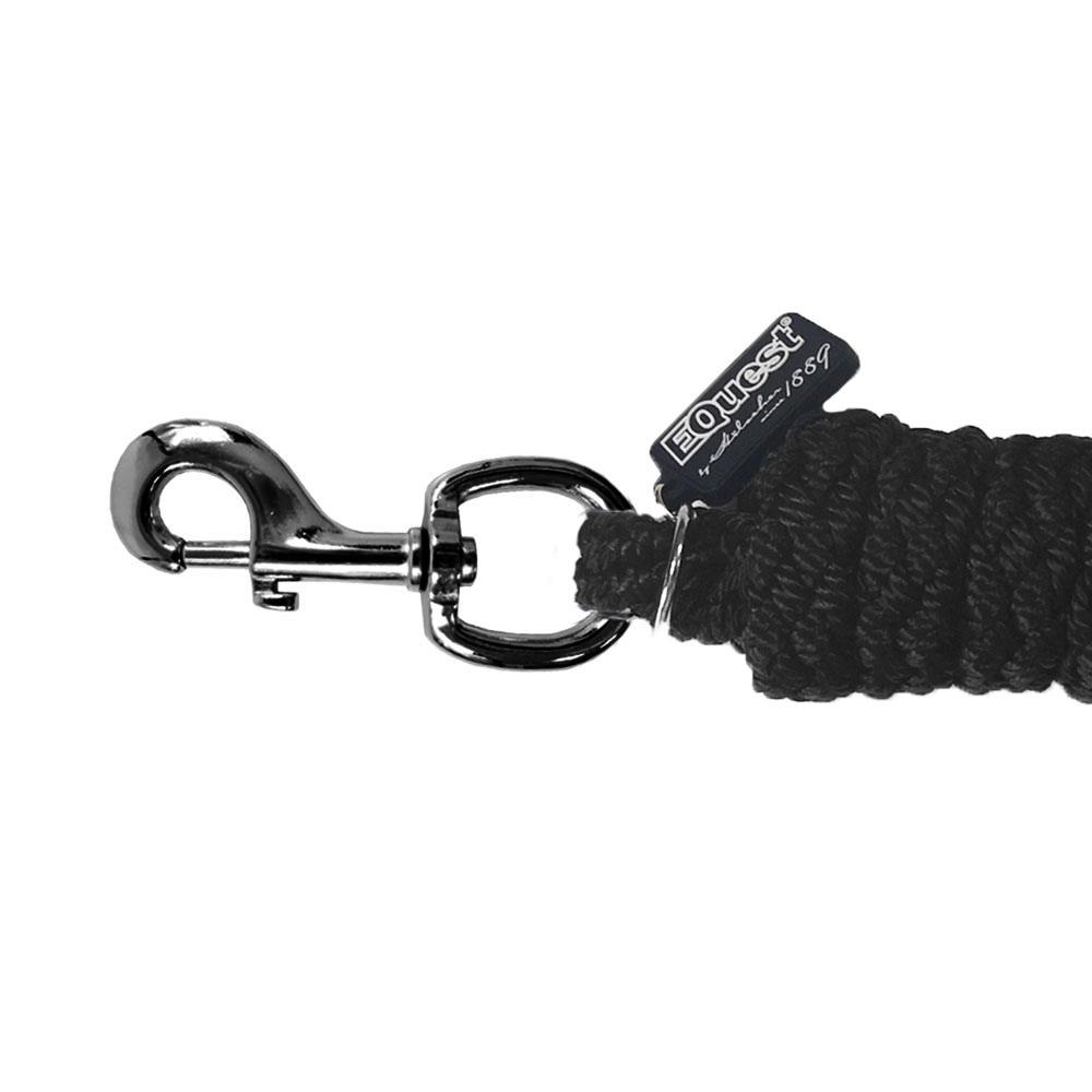 EQUEST Führstrick Twist | Karabinerhaken | Black Finish