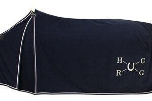 EQUEST Abschwitzdecke Alpha Fleece HugRug | mit Gehfalte und Magnet