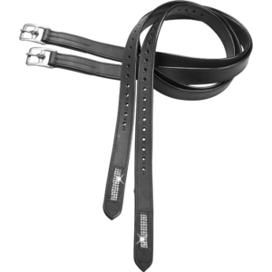 BUSSE Steigbügelriemen BRILLANCE Strass Schwarz 140 cm