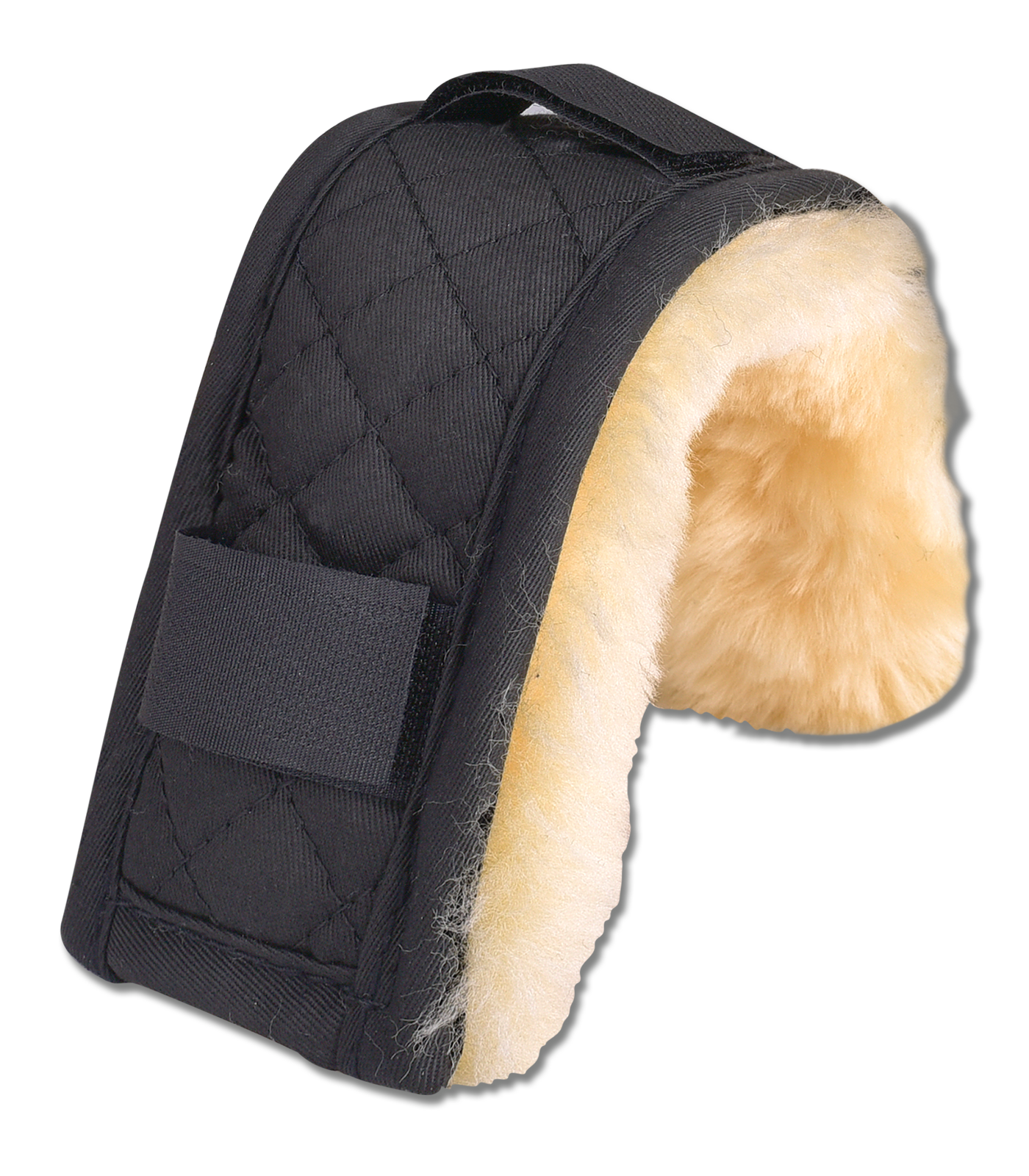Waldhausen Lammfell-Nasenschoner 28 cm Schwarz / Natur