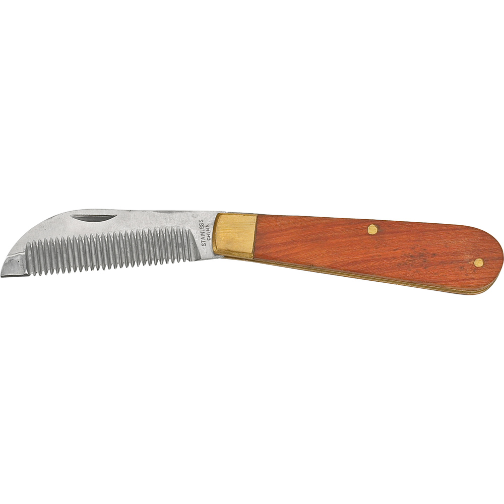 BUSSE Verziehmesser klappbar mit Echtholzgriff