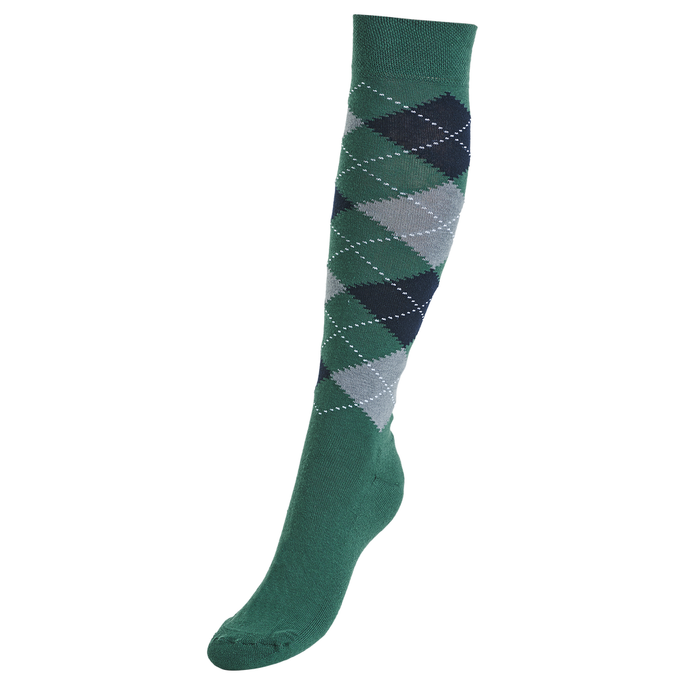 BUSSE Reitsocken COMFORT-KARO III Silver Pine / Grey / Navy 43-46