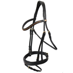 Hans Melzer Trense Hannover schwarz/messing Pony Hans Melzer Trense Hannover schwarz/messing Pony