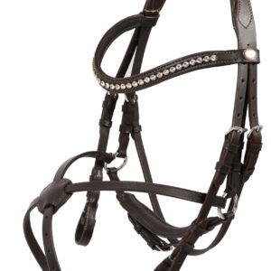 Hans Melzer Trense Calgary mexikanisches Reithalfter braun/silber pony Hans Melzer Trense Calgary mexikanisches Reithalfter braun/silber pony